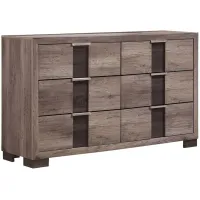 Rangley Dresser in Paper - Gray / Brown 2-Tone by Crown Mark