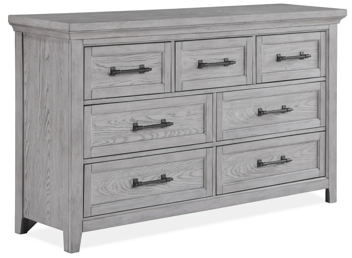 Beckett Dresser in Light Gray by Crown Mark