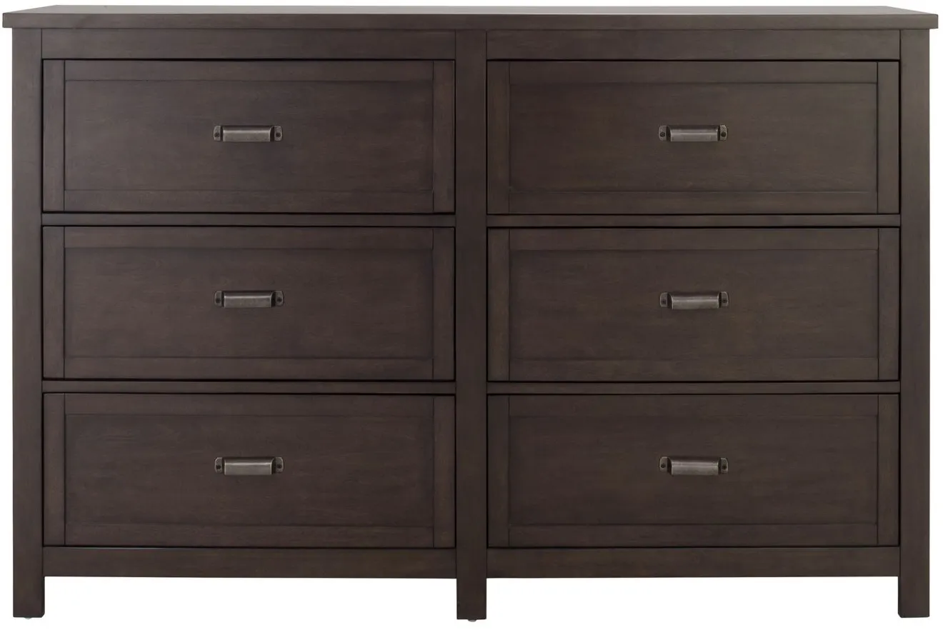 Union City Bedroom Dresser in Charcoal / Grey Wash by Bellanest