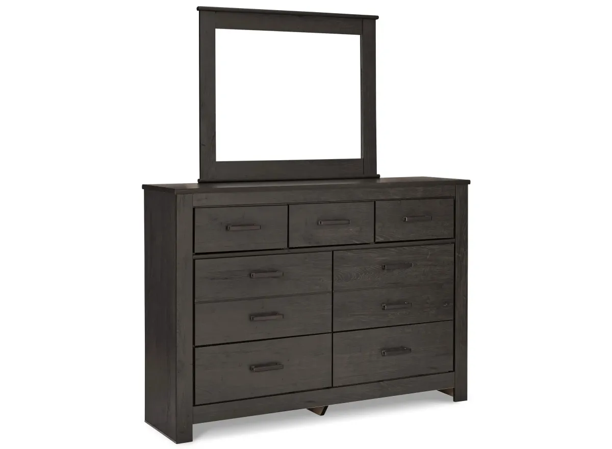 Brinxton Dresser and Mirror in Charcoal by Ashley Furniture