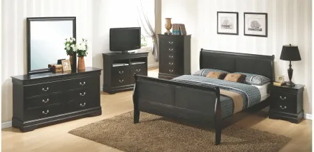 Rossie Bedroom Dresser in Black by Glory Furniture