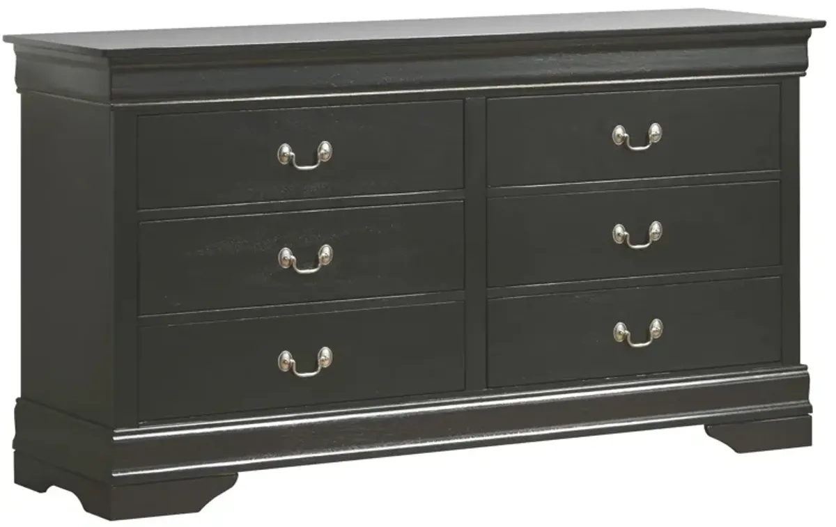 Rossie Bedroom Dresser in Black by Glory Furniture