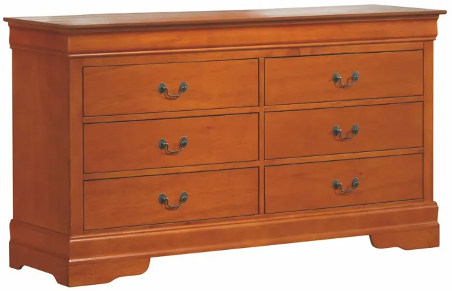 Rossie Bedroom Dresser in Oak by Glory Furniture
