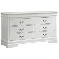 Rossie Bedroom Dresser in White by Glory Furniture