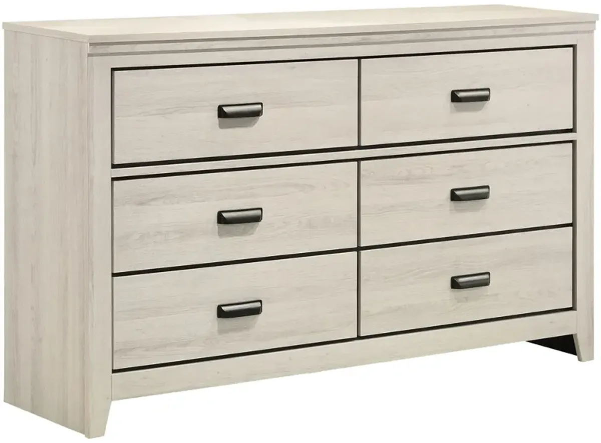 Carter Dresser in White by Crown Mark