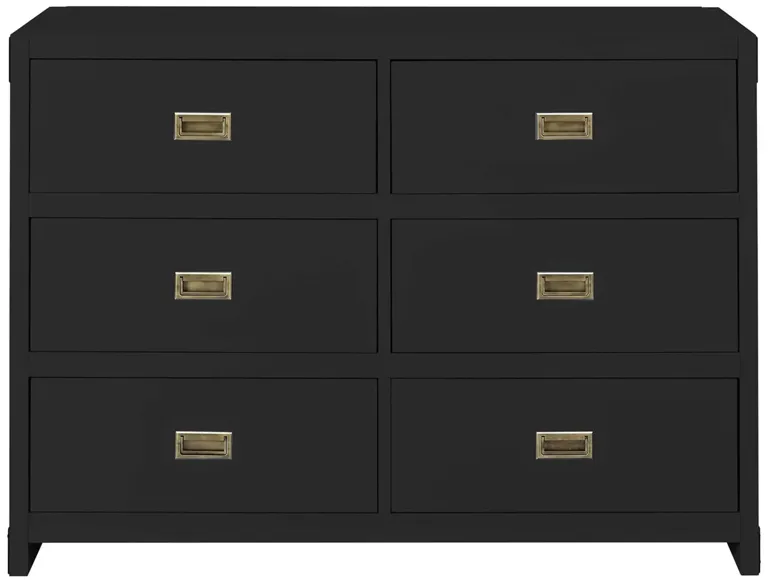 Baby Relax Frances 6-Drawer Dresser in Black by DOREL HOME FURNISHINGS