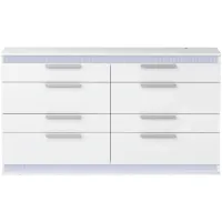 Moscow Dresser in Gloss White by Chintaly Imports