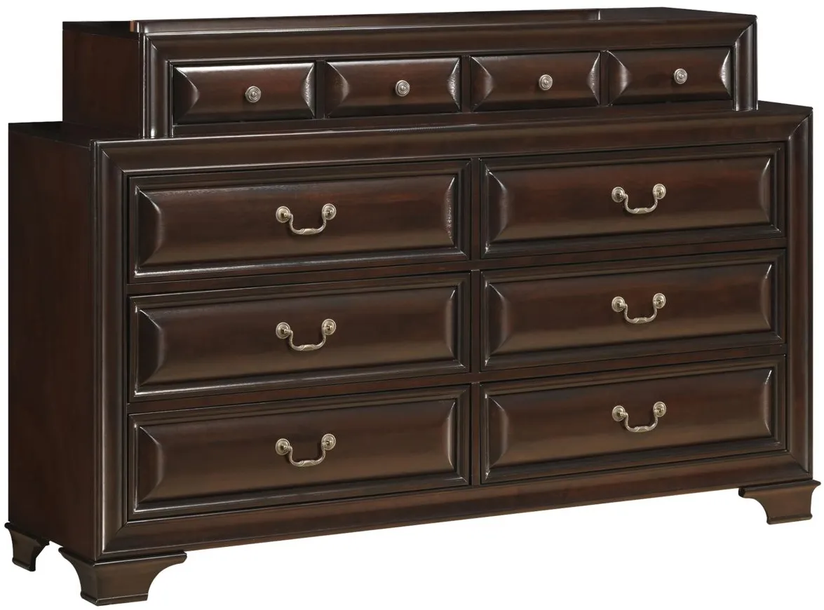 Sarasota Bedroom Dresser in Cappuccino by Glory Furniture