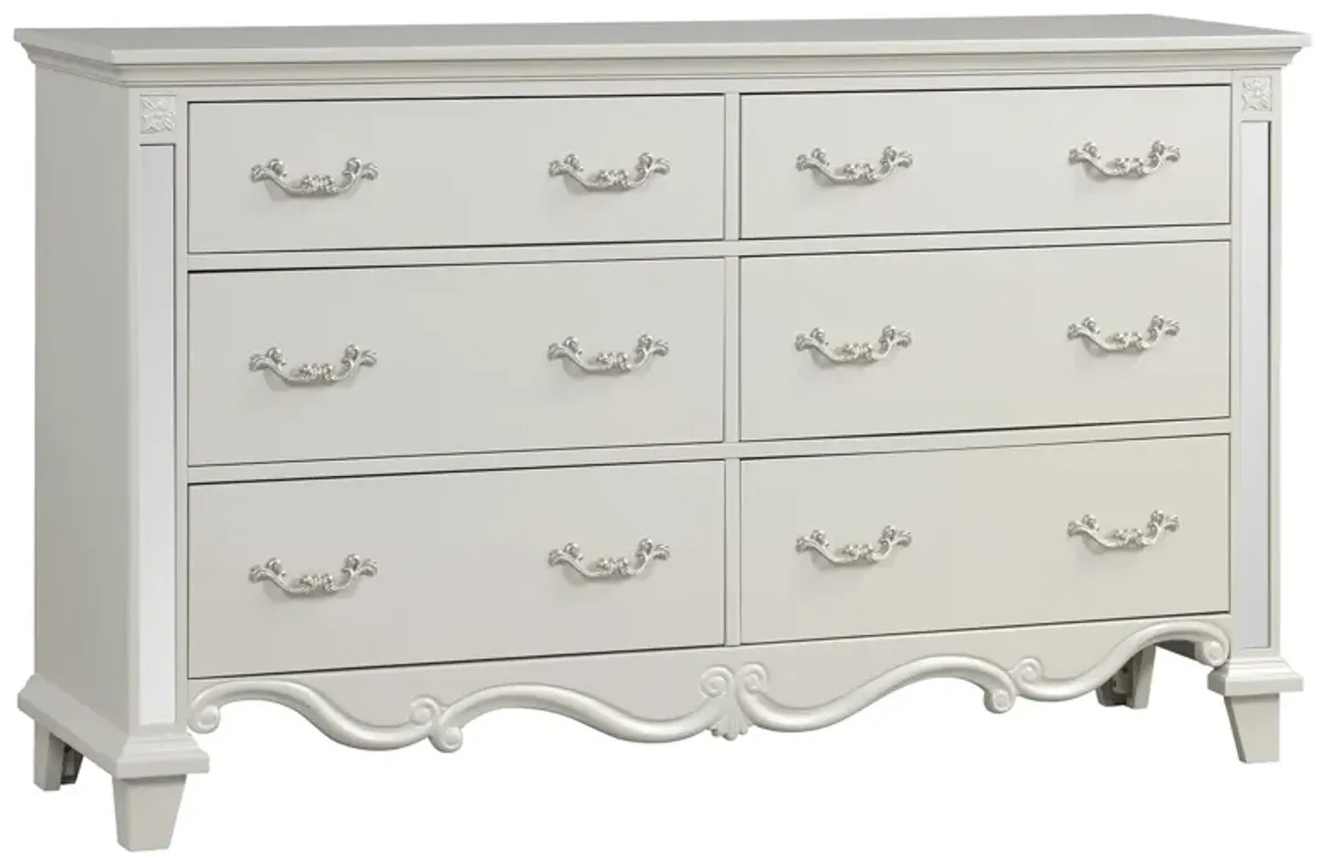 Sonia Dresser in Pearl by Cosmos Furniture