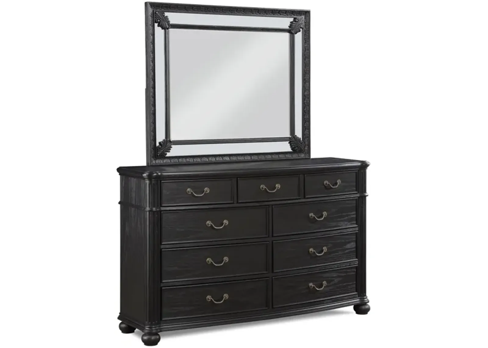 Kingsbury Dresser in Charcoal Black by Crown Mark