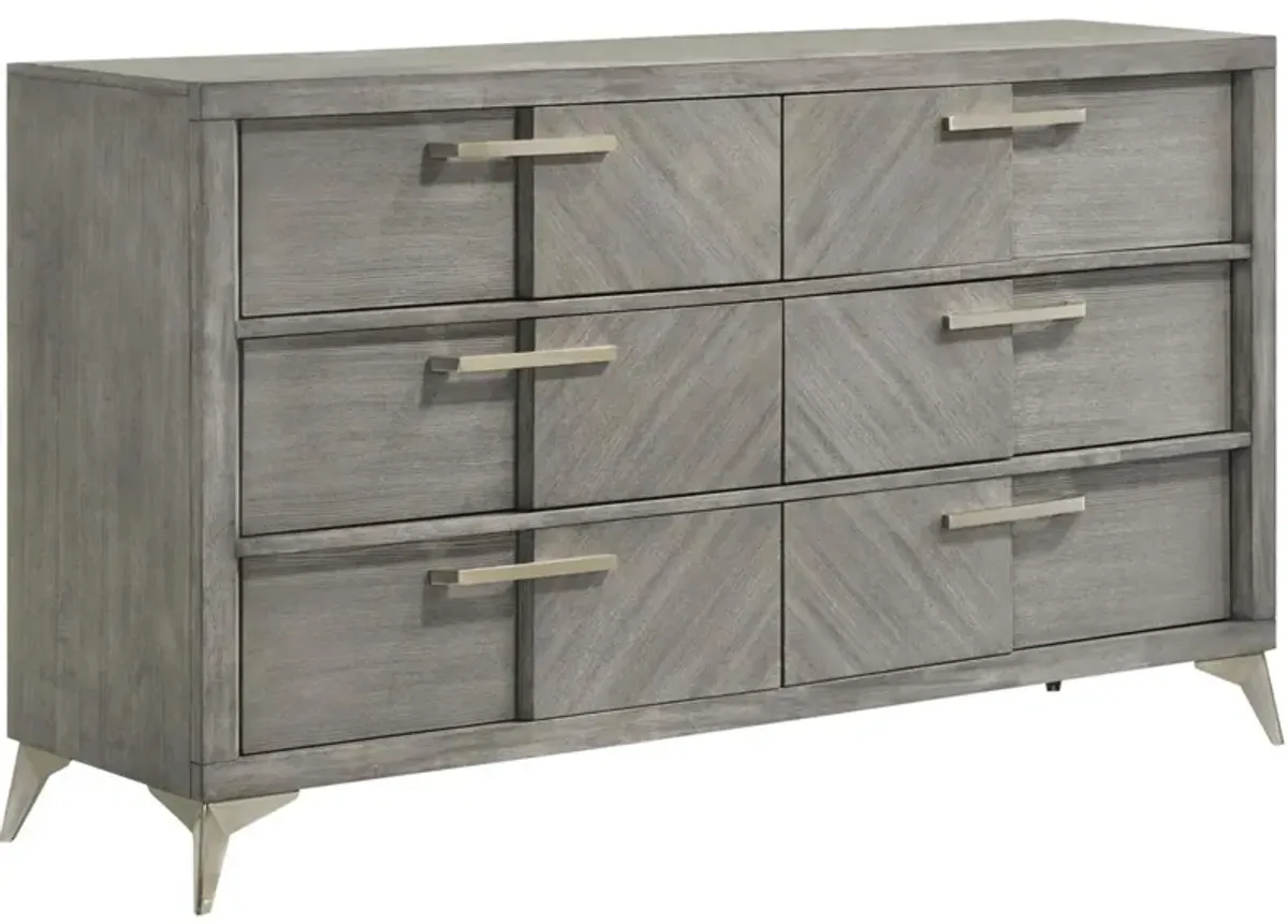 Aries Dresser in Gray by Bernards Furniture Group