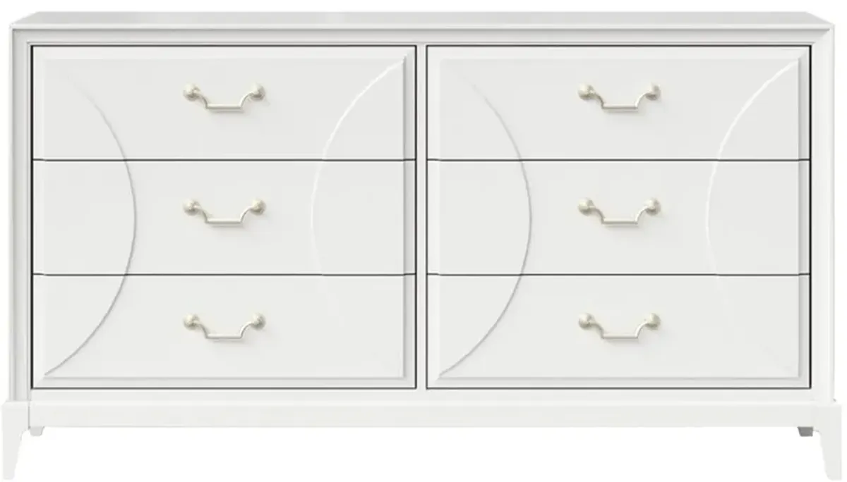 Renascence Dresser in Pearlized White by Bernards Furniture Group