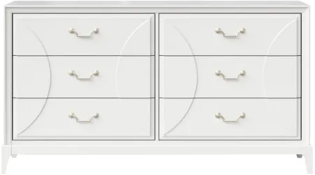 Renascence Dresser in Pearlized White by Bernards Furniture Group