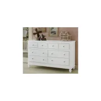 Lake House 8 Drawer Dresser in White by Hillsdale Furniture