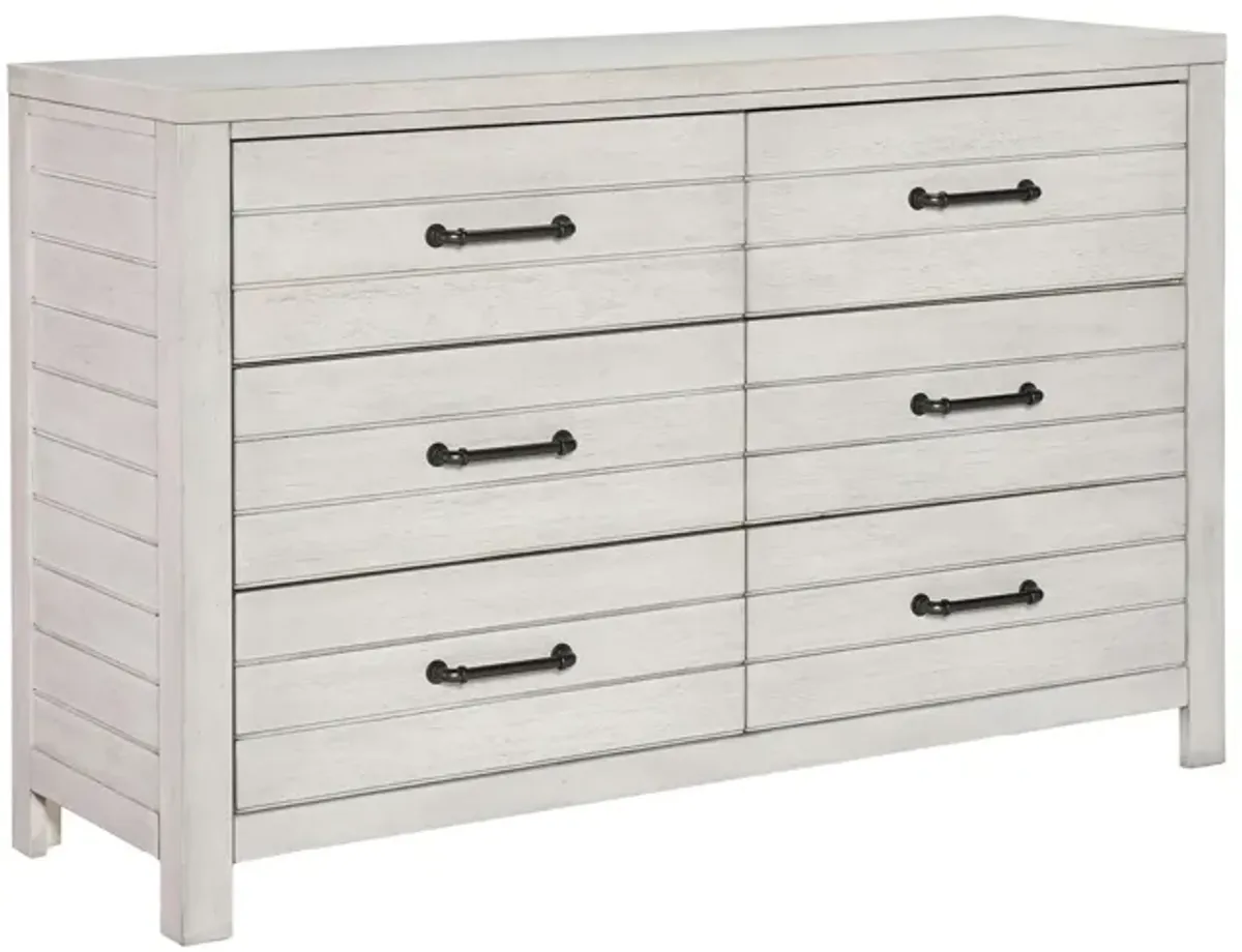 Summer Camp Dresser in Stone Path White by Legacy Classic Furniture