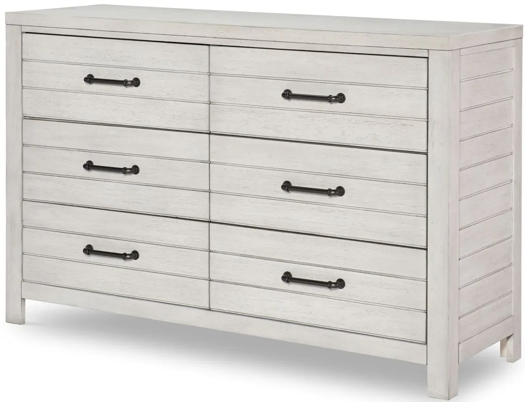 Summer Camp Dresser in Stone Path White by Legacy Classic Furniture