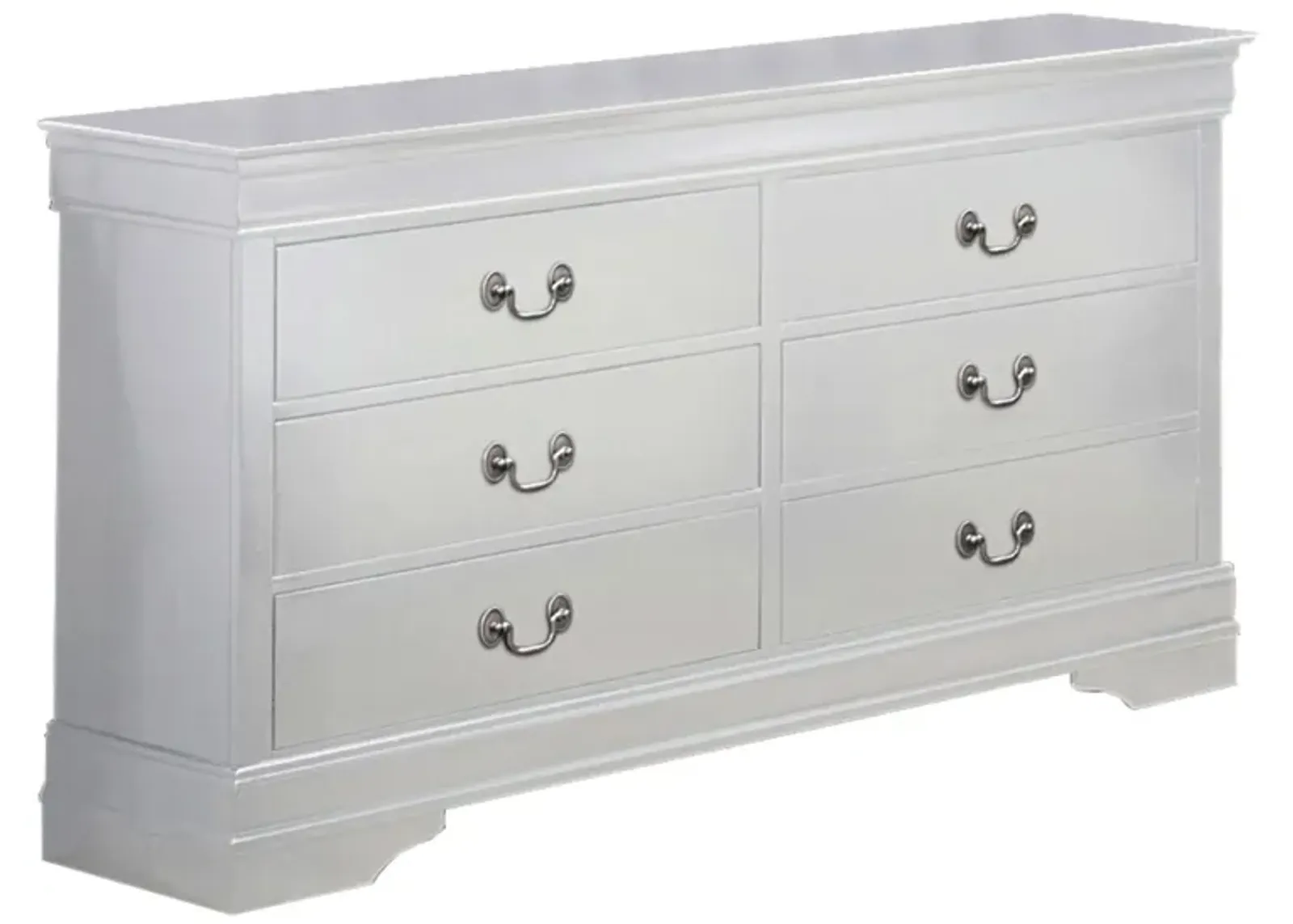 Louis Phillip Bedroom Dresser in White by Crown Mark