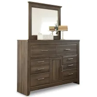 Juararo Dresser and Mirror in Dark Brown by Ashley Furniture