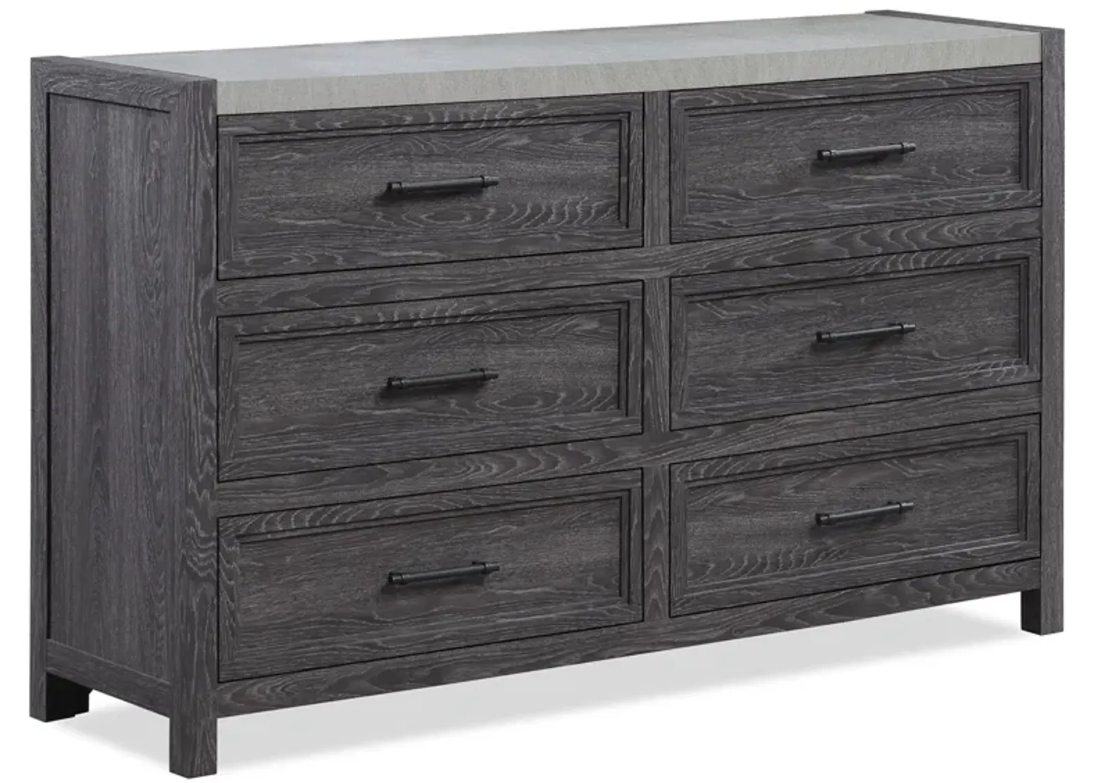 Madsen Dresser in Dark Gray / MILKY color by Crown Mark