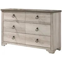 Patterson Bedroom Dresser in Antique White by Crown Mark