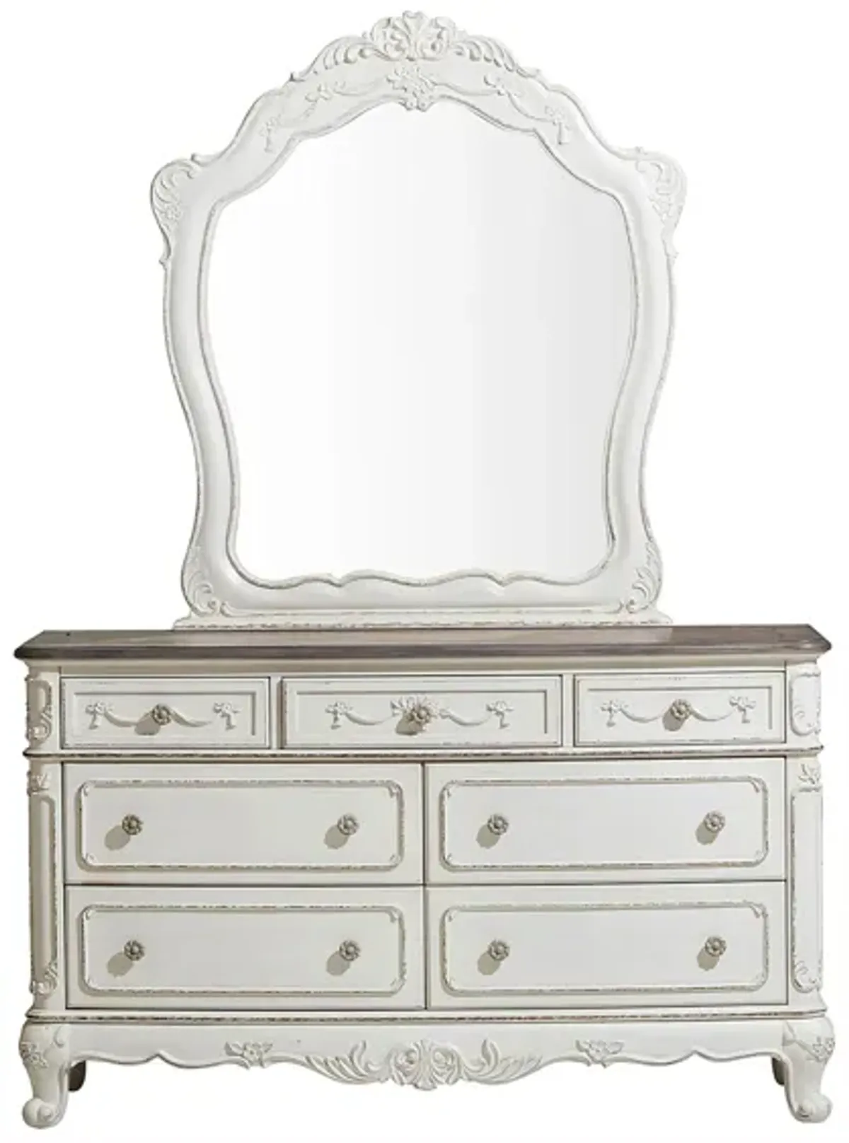 Averny 7-Drawer Bedroom Dresser With Mirror