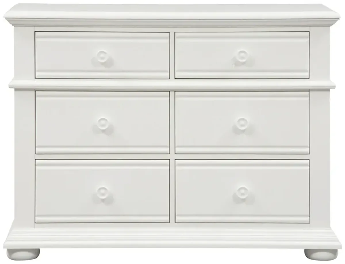 Summer House 6 Drawer Dresser in Oyster White Finish by Liberty Furniture