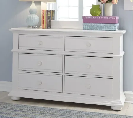 Summer House 6 Drawer Dresser in Oyster White Finish by Liberty Furniture