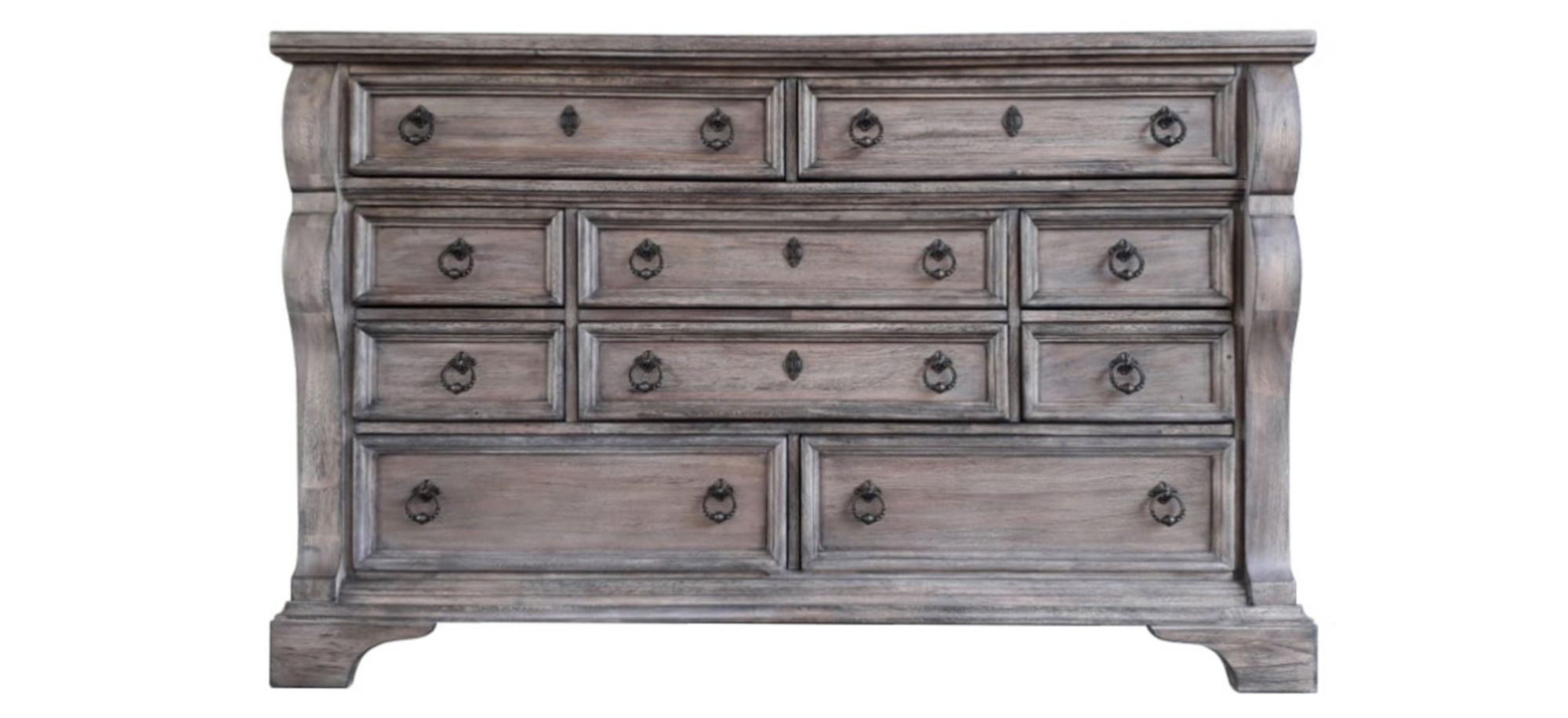 Heirloom Dresser in Rustic Charcoal Brown by American Woodcrafters