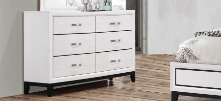 Akerson Bedroom Dresser in White by Crown Mark