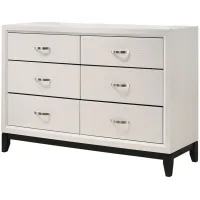 Akerson Bedroom Dresser in White by Crown Mark