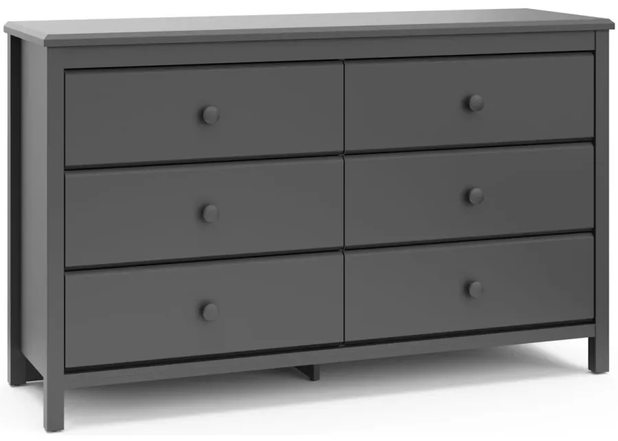 Alpine 6-Drawer Dresser in Gray by Bellanest