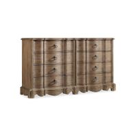 Corsica Eight Drawer Dresser in Brown by Hooker Furniture