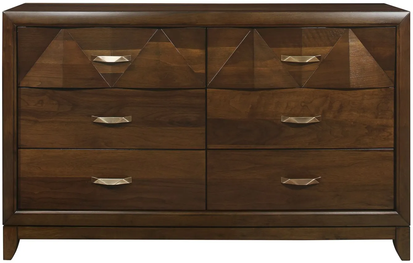 Massa Dresser in Walnut by Homelegance