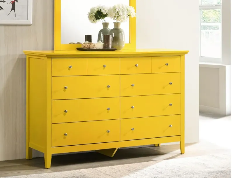 Hammond Bedroom Dresser in Yellow by Glory Furniture