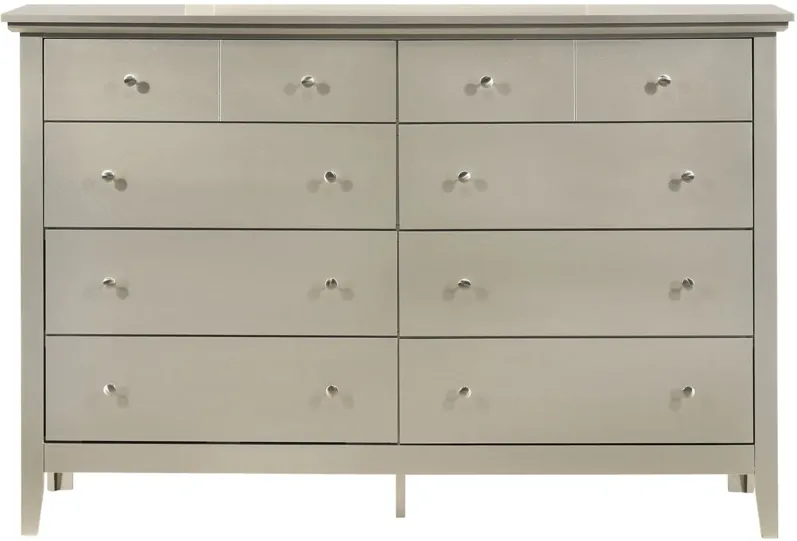 Hammond Bedroom Dresser in Silver Champagne by Glory Furniture by
