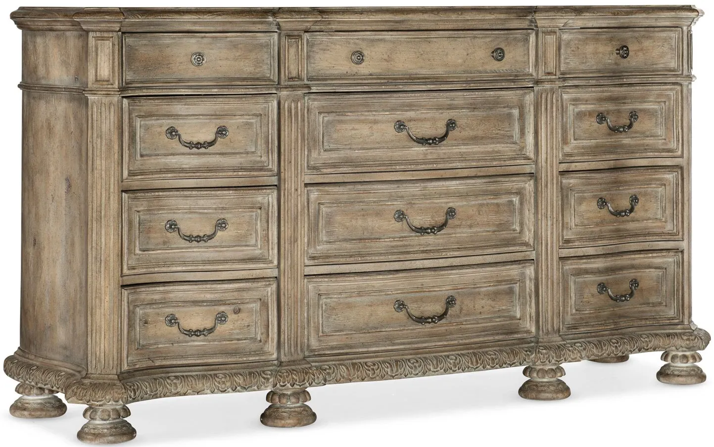 Castella Twelve Drawer Dresser in Brown by Hooker Furniture