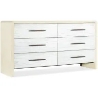 Cascade Six-Drawer Dresser in White by Hooker Furniture