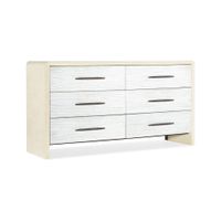 Cascade Six-Drawer Dresser in White by Hooker Furniture