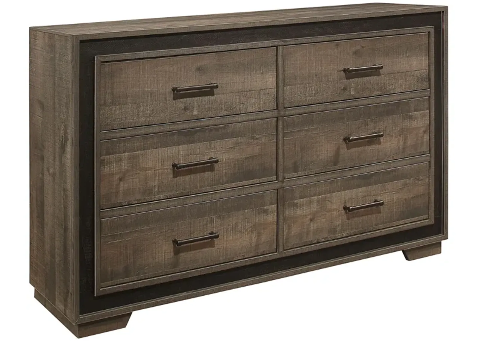 Kerren Dresser in Rustic Mahogany and Dark Ebony by Homelegance