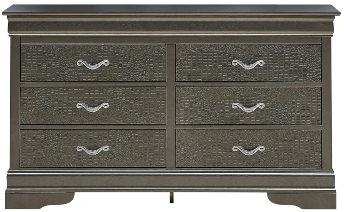 Lorana Dresser in Metalic Black by Glory Furniture