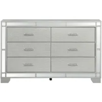 Madison Dresser in Silver Champagne by Glory Furniture
