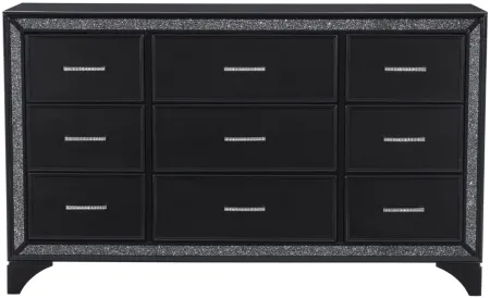 Mossbrook Dresser in Pearl Black Metallic by Homelegance