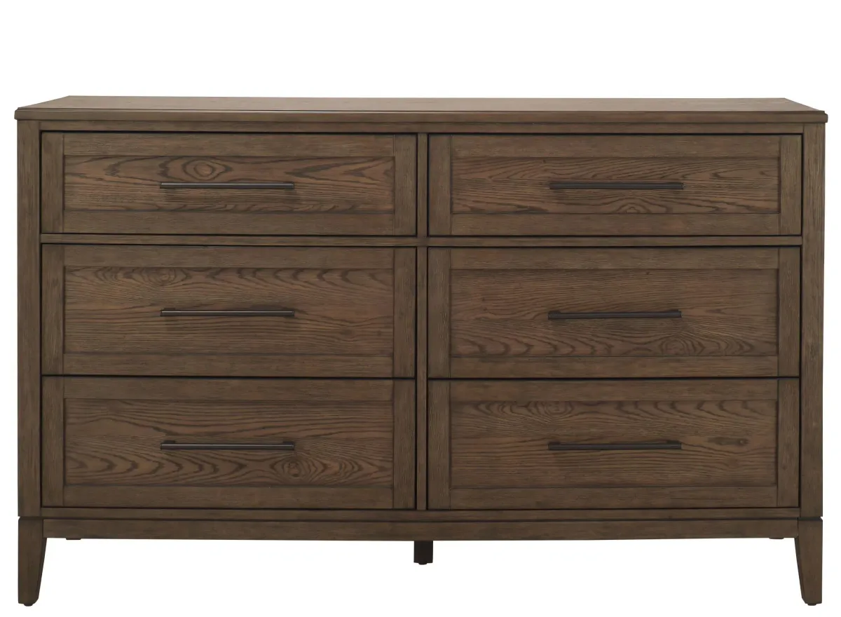 Oak Park Dresser in Weathered Chestnut by Intercon