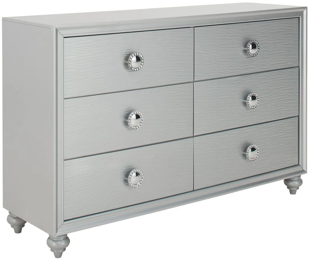 Hazel Dresser in Silver by Hillsdale Furniture