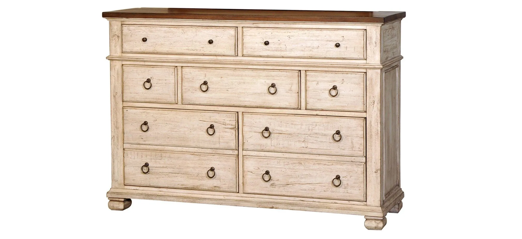 Belmont Dresser in Timbered Brown Farmhouse & Antique Linen by Napa Furniture Design