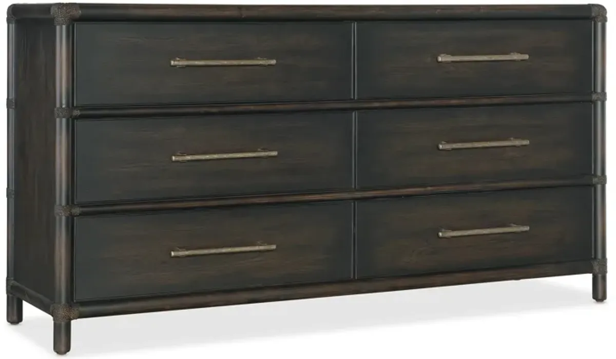 Retreat Pole Rattan Dresser