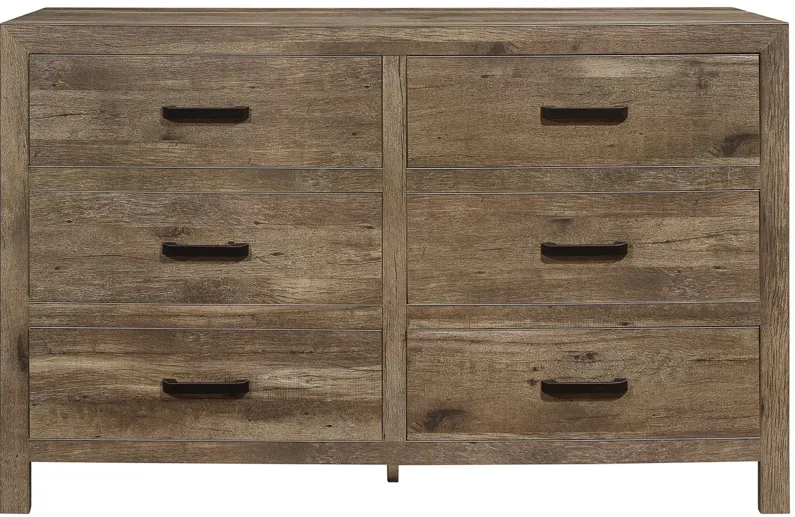 Terrace Dresser in Weathered Pine by Homelegance