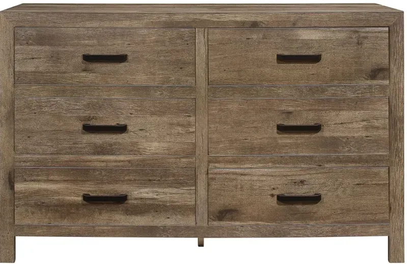 Terrace Dresser in Weathered Pine by Homelegance