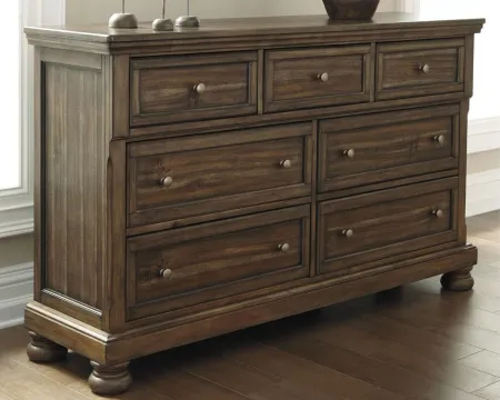 Flynnter Dresser in Medium Brown by Ashley Furniture