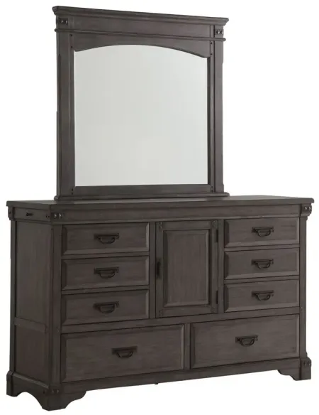 Larchmont Bedroom Dresser in Brushed Antique Gray by Avalon Furniture